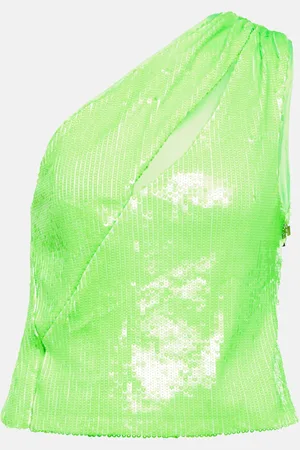 ROTATE One-shoulder sequined top