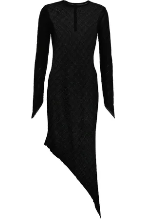 PETAR PETROV Agus silk ribbed-knit midi dress