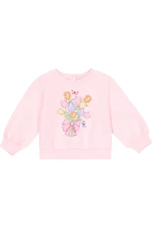 MONNALISA Baby cotton-blend sweatshirt