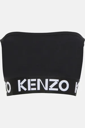 Kenzo Logo strapless crop top
