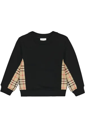 Burberry VIntage Check paneled jersey sweatshirt
