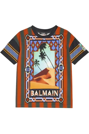 Balmain Printed cotton T-shirt