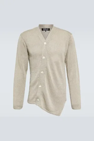 Comme des Garçons Comme des GarÃ§ons Homme Deux Asymmetrical linen cardigan