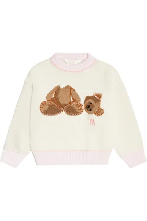Palm Angels Embroidered virgin wool sweater