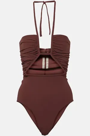 Rick Owens Halterneck cutout swimsuit