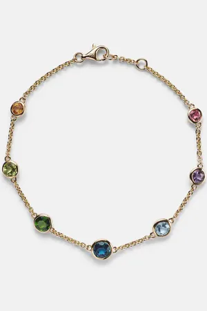 Shay Rainbow Bezel 18kt yellow bracelet