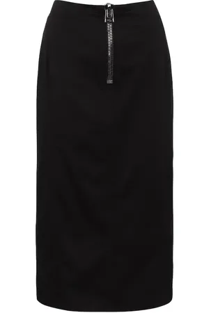 Tom Ford Mid-rise cotton pencil skirt