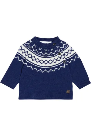Tartine Et Chocolat Baby intarsia wool sweater