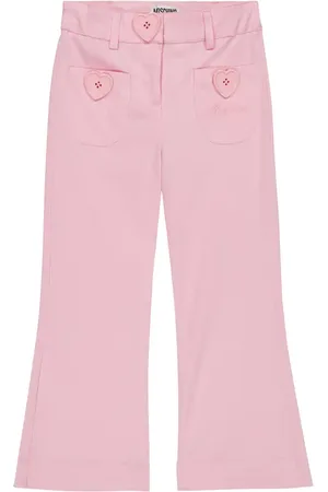 Moschino Heart-embellished cotton-blend pants