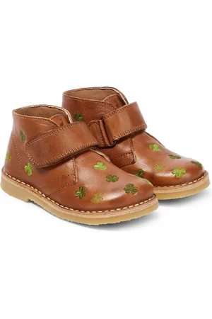 Petit Nord Embroidered leather boots