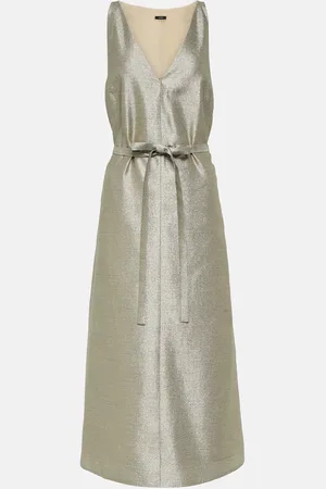 Joseph Desiree metallic midi dress