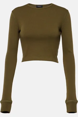 WARDROBE.NYC X Hailey Bieber jersey crop top