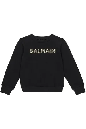 Balmain Logo cotton jersey sweatshirt