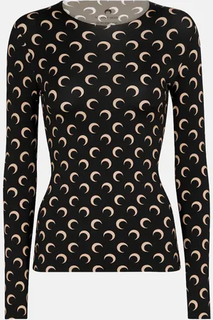 Marine Serre Printed jersey top