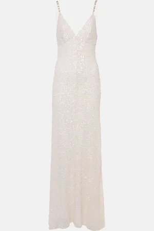 Jenny Packham Bridal Nora sequined silk gown