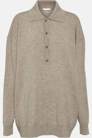 The Row Wool-blend polo top