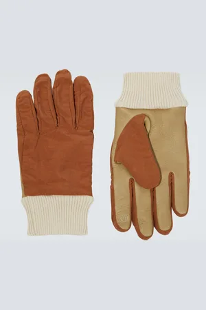 UNDERCOVER Leather-paneled gloves