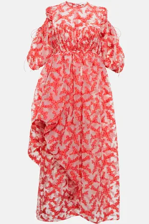 Cecilie Bahnsen Fiorella floral fil coupÃ© midi dress