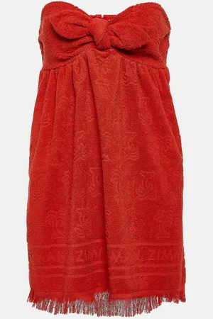 ZIMMERMANN Alight fringed cotton terry minidress