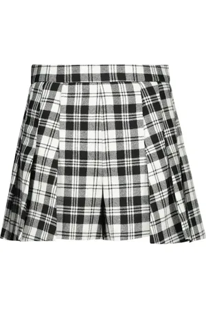 RED Valentino Checked wool shorts