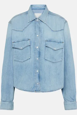 Citizens of Humanity Cropped cotton denim shirt