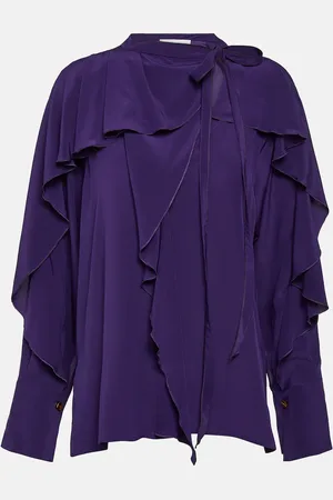 Victoria Beckham Ruffled silk blouse