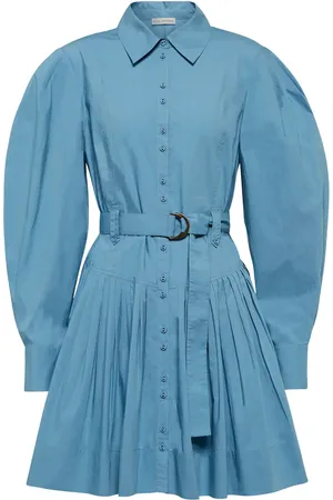 ULLA JOHNSON Vivienne cotton puff-sleeve minidress