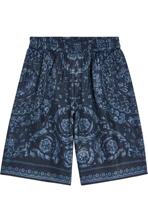 VERSACE Barocco silk twill shorts
