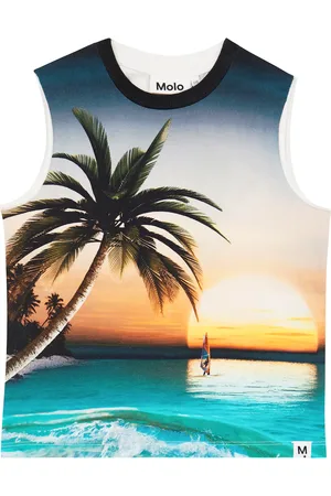 Molo Ray printed cotton tank top
