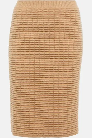 Khaite Nailah cashmere mini skirt