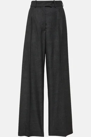 The Row Roan high-rise wide-leg pants