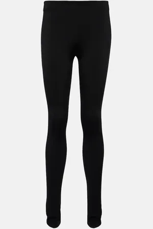 ALAÏA Women's Black Eyelet Tights