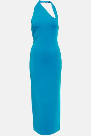 GALVAN Artemis cutout halterneck midi dress