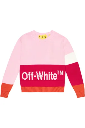 OFF-WHITE Logo intarsia cotton sweater