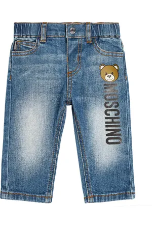 Moschino Baby logo printed jeans