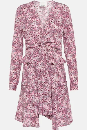 Isabel Marant Usmara printed silk-blend minidress
