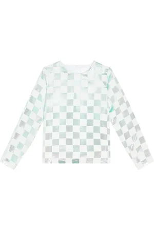 CAROLINE BOSMANS Bow-detailed metallic top
