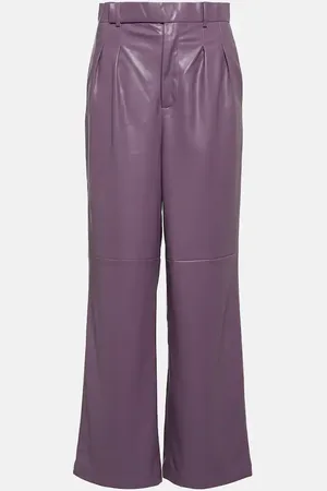 JACQUES WEI Faux leather straight pants