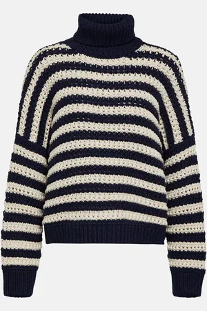 Brunello Cucinelli Striped wool, cashmere, and silk sweater