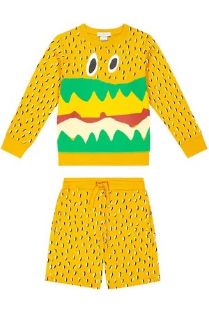 Stella McCartney Printed cotton sweatshirt and sweatpants set