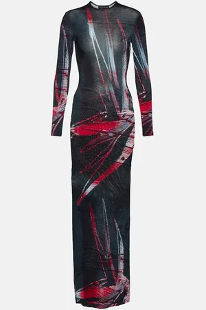 Louisa Ballou Printed jersey maxi dress