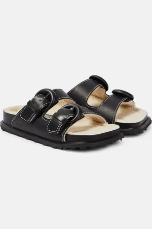 Marine Serre Leather slides