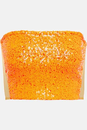Norma Kamali Cropped sequin top
