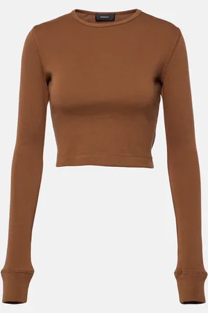 WARDROBE.NYC X Hailey Bieber jersey crop top
