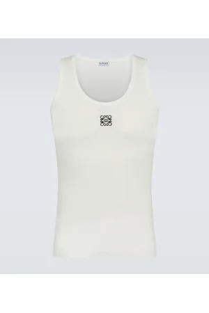 Loewe Anagram cotton-blend jersey tank top