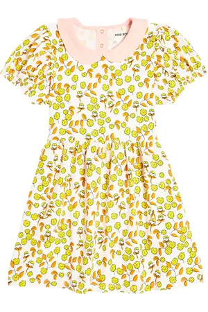 Mini Rodini Flowers cotton-blend jersey dress