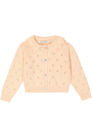 The New Society Baby Cleo pointelle cotton cardigan