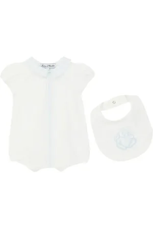 Tartine Et Chocolat Baby set of cotton romper and bib