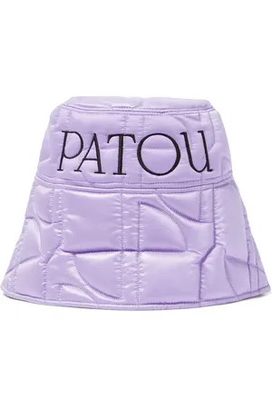 Patou Logo quilted satin bucket hat