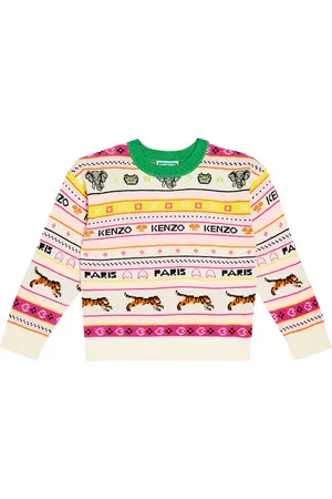 Kenzo Intarsia cotton-blend sweater